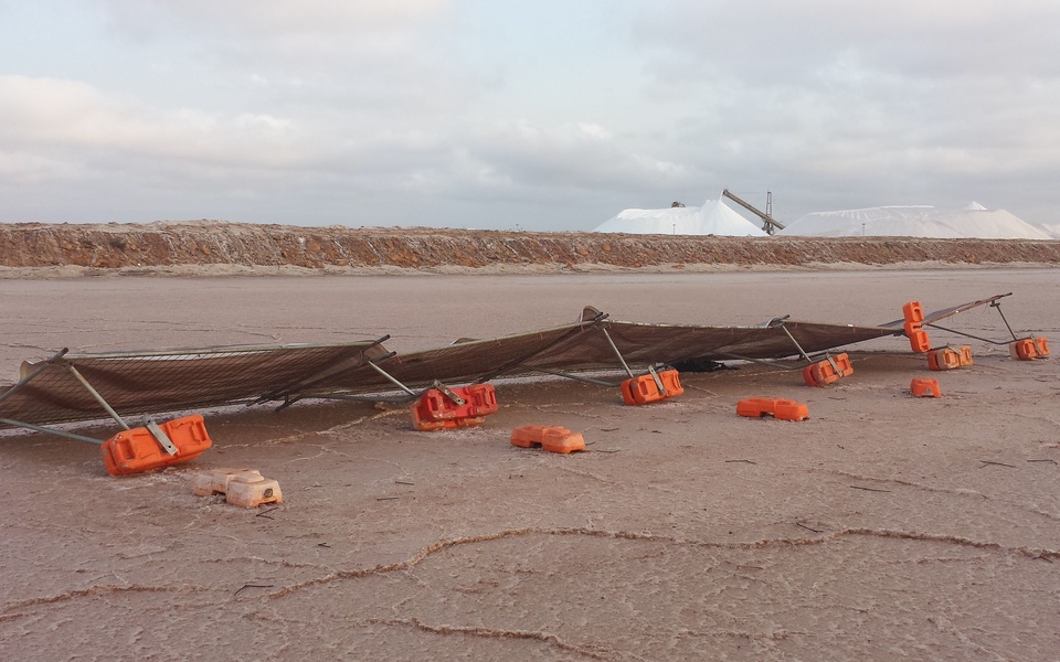 Mike Hewson: (Installation view prior to destruction) - Port Hedland, Western Australia