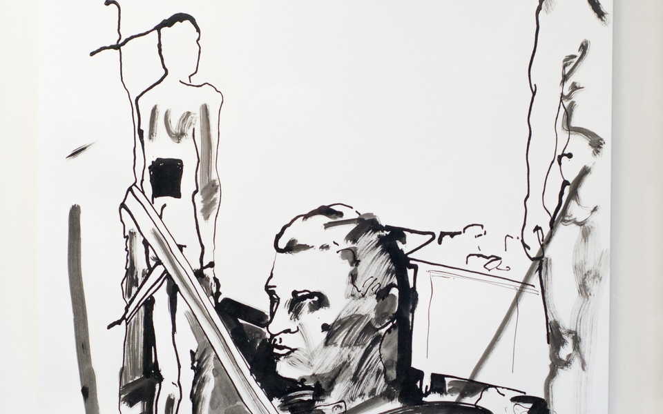 Mike Hewson: Sketch 5 (detail) - Alexis Fine Art, Christchurch, NZ