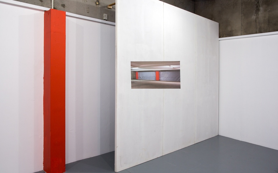 Mike Hewson: Flip-Flop Wall & Fallen 3 Wall at Dog Park - Dog Park Art Project Space, Waltham, Christchurch, NZ