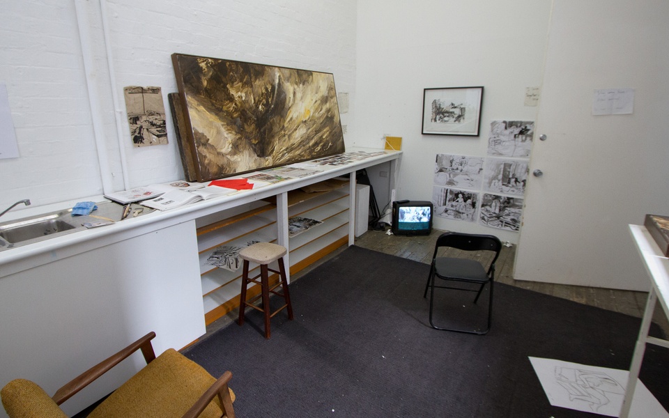 Mike Hewson: (Installation view) - 45 Flinders Lane, Melbourne