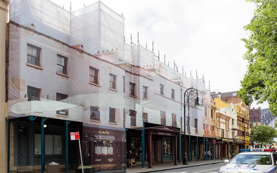 Mike Hewson: (Installation View) - Cnr George and Argyle Street, The Rocks, Sydney