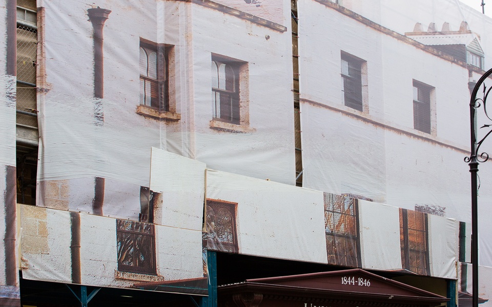 Mike Hewson: (Installation View) - Cnr George and Argyle Street, The Rocks, Sydney