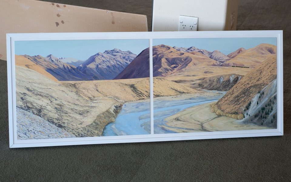 Mike Hewson: Cass River II - Artist's studio, Cathedral Sq, Christchurch, NZ