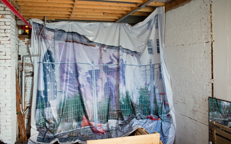 Mike Hewson: (During installation) - Martin Allen Antiques, 436 Clarendon St, South Melbourne