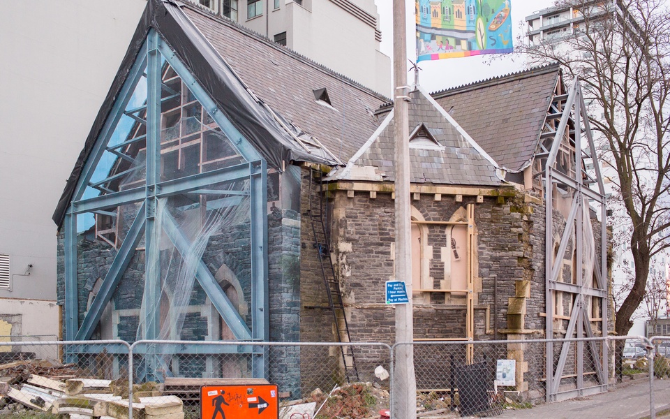 Mike Hewson: Prop Hide (Prop) - Trinity Church, Cnr Manchester St and Worchester St, Christchurch, NZ
