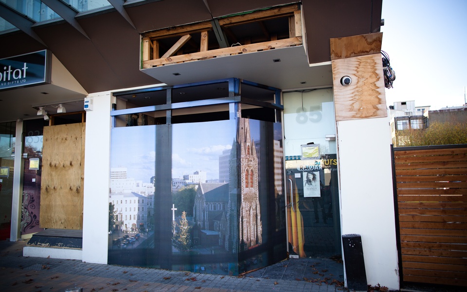 Mike Hewson: View From The Studio (Installation) - Re:START (Cashel Mall), Christchurch CBD, NZ