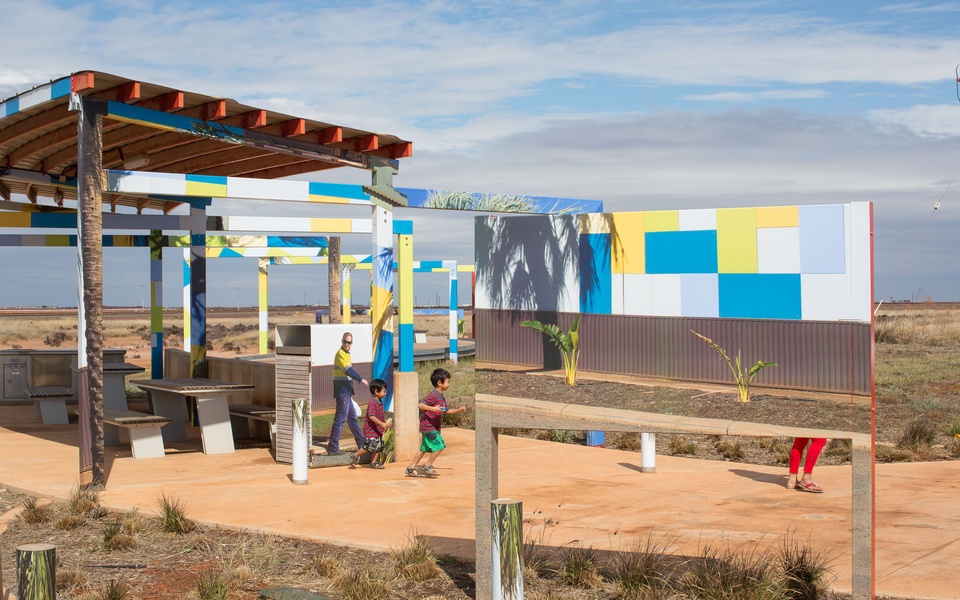 Mike Hewson: Red BBQ Area - Port Hedland, Western Australia