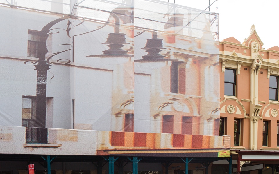 Mike Hewson: (Installation View) - Cnr George and Argyle Street, The Rocks, Sydney