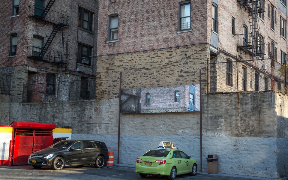 Mike Hewson: (Installation View) - McDonald's Parking Lot, 125th St and Broadway, Harlem