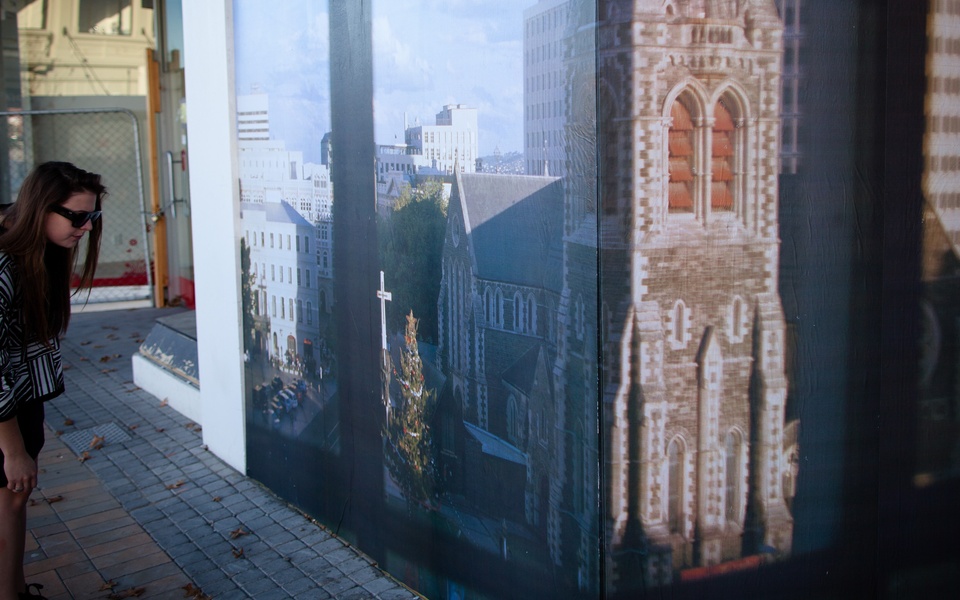 Mike Hewson: View From The Studio (Detail) - Re:START (Cashel Mall), Christchurch CBD, NZ