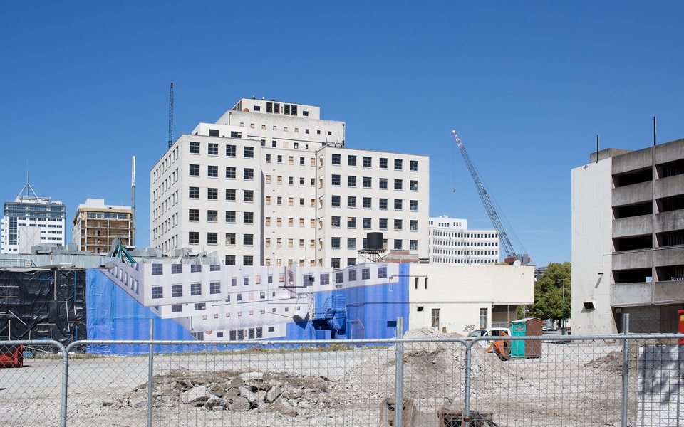 Mike Hewson: (Installation view) - Cnr Gloucester St and Oxford Tce, Christchurch, New Zealand
