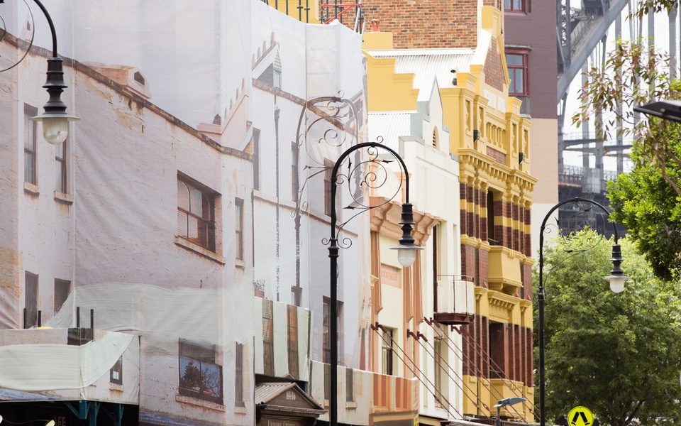 Mike Hewson: (Installation View) - Cnr George and Argyle Street, The Rocks, Sydney