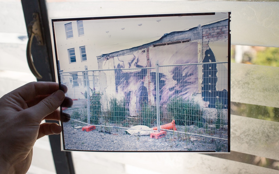 Mike Hewson: Visions Of The View (8 x 10" slide) - Martin Allen Antiques, South Melbourne, AU
