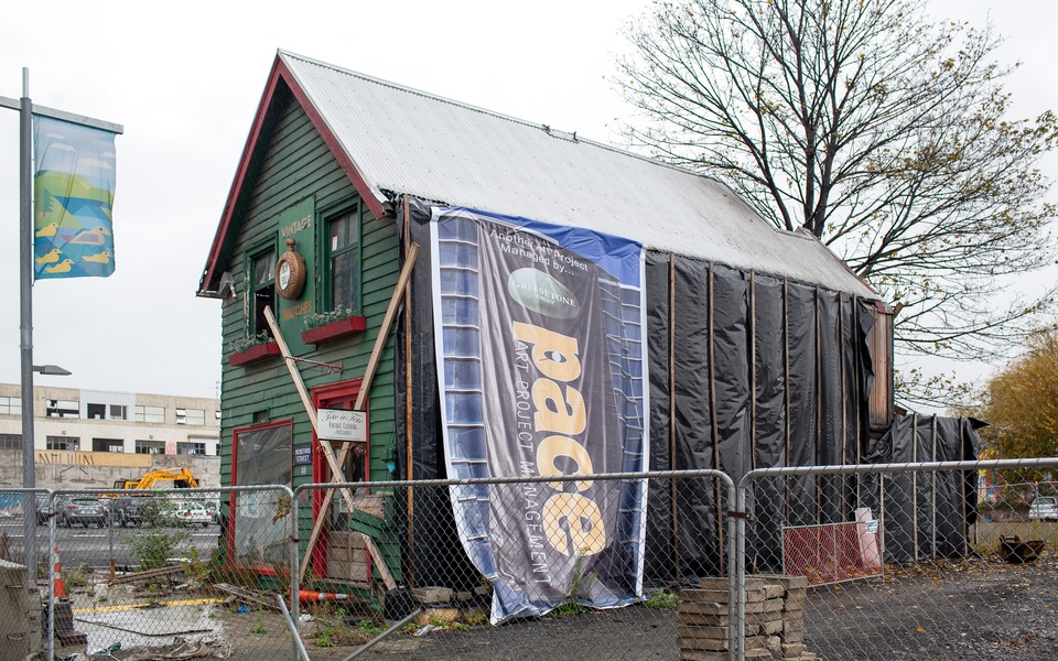 Mike Hewson: PACE (1st iteration of installation) - Christchurch CBD, New Zealand