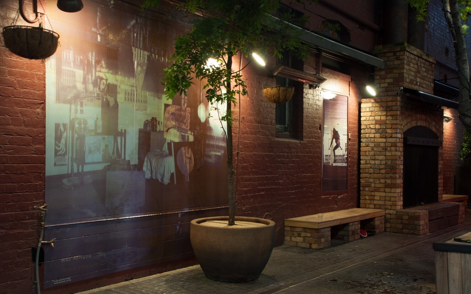 Mike Hewson: Studio Obscura II - Racket Bar, Roukai Lane, Britomart, Auckland, NZ