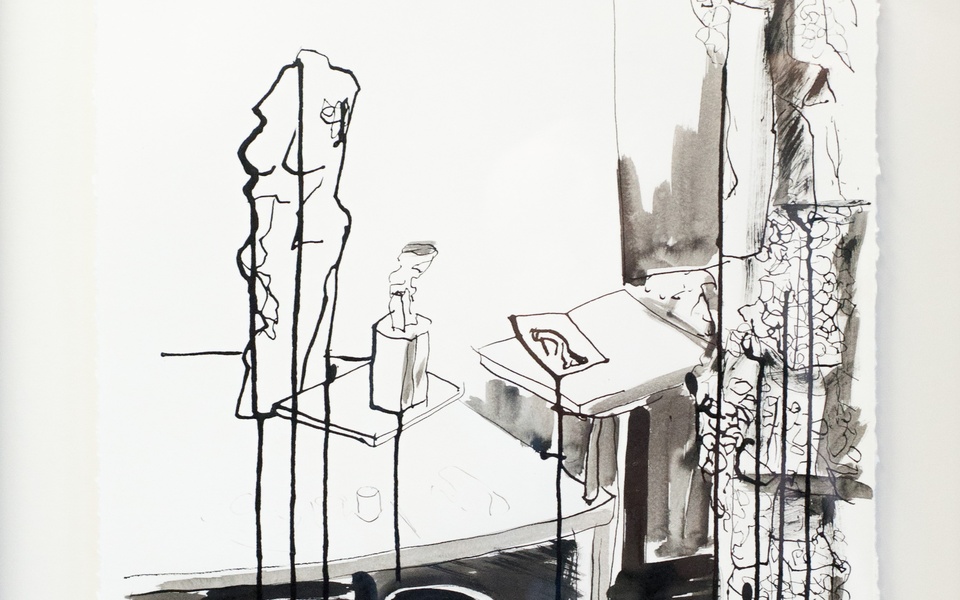 Mike Hewson: Sketch 1 (detail) - Alexis Fine Art, Christchurch, NZ