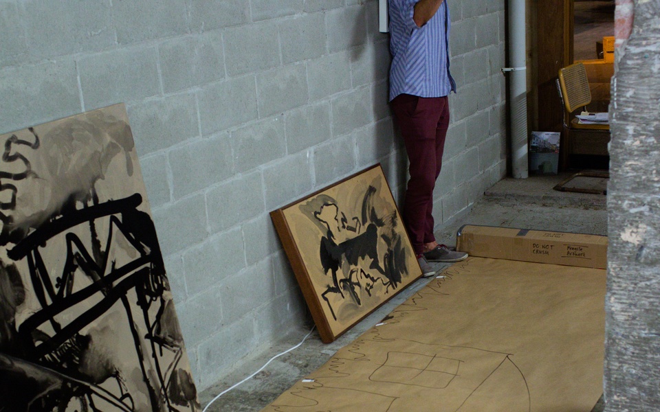 Mike Hewson: Study For Visions Of The View (Studio view) - Shop 25, Rocks Square, The Rocks, Sydney