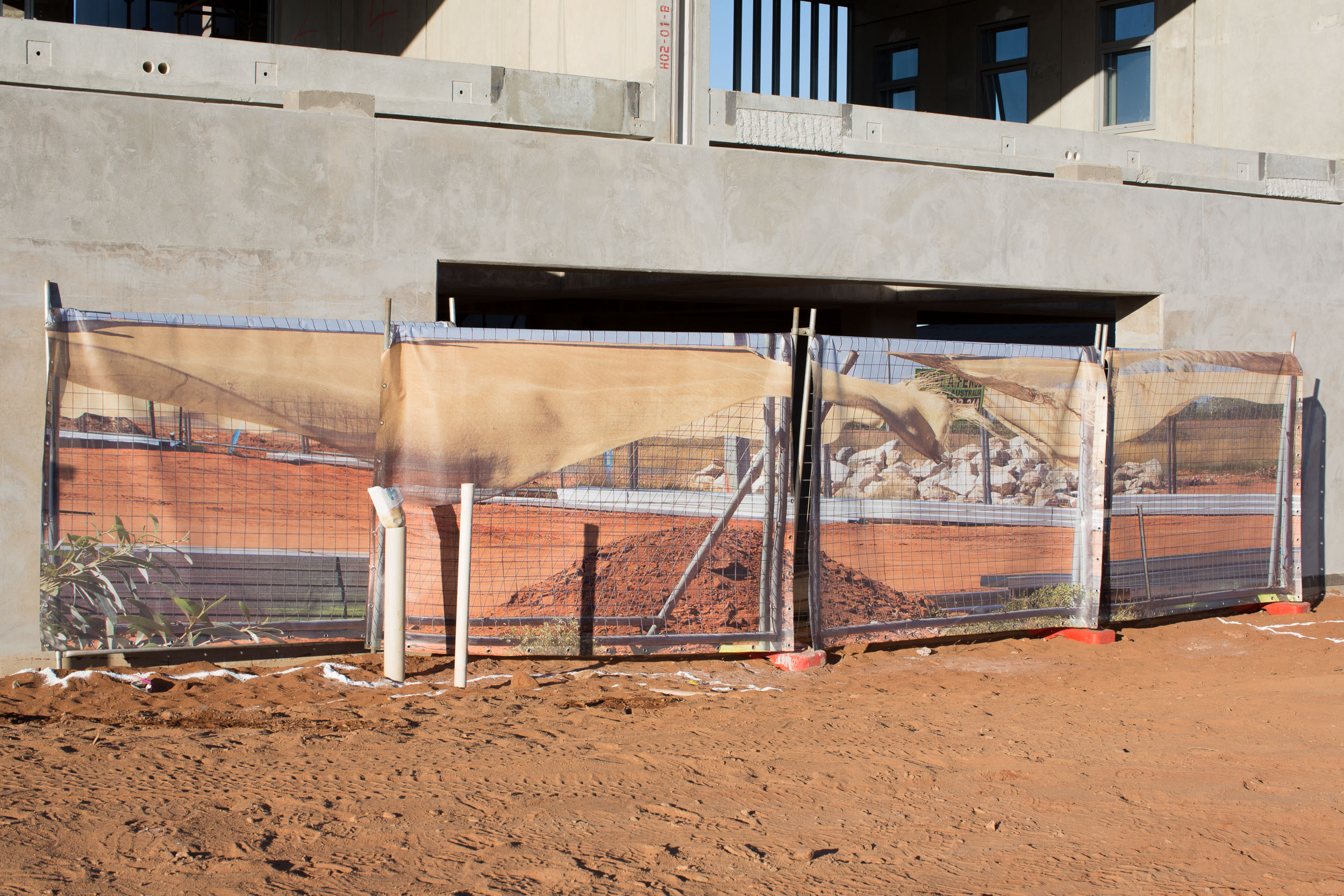 Blowing Fence, Port Hedland, The Pilbara Mike Hewson